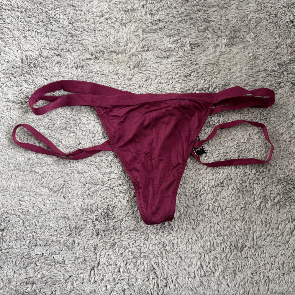Victoria's Secret Burgundy Thong